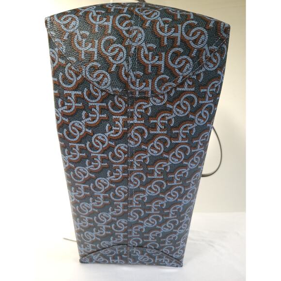 Coach City Tote(CF342) in Navy Blue Monogram Print - Picture 6 of 15